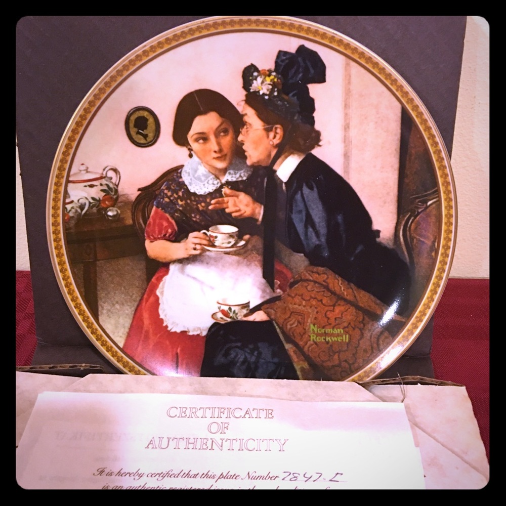 🎁 Vintage Norman Rockwell Plate